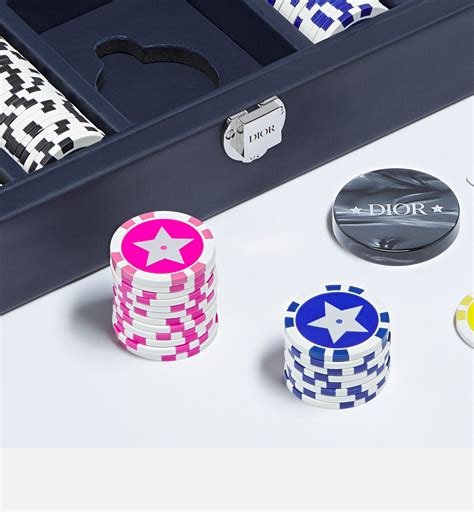 christian dior poker set|Poker Set Beige and Navy Blue Dior Oblique .